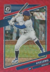 Donruss Optic Kyle Lewis #122 Red Prizm 2021 - Imagen 1 de 2