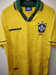 BRAZIL 1994 WC camiseta shirt trikot maillot maglia M - Picture 1 of 5