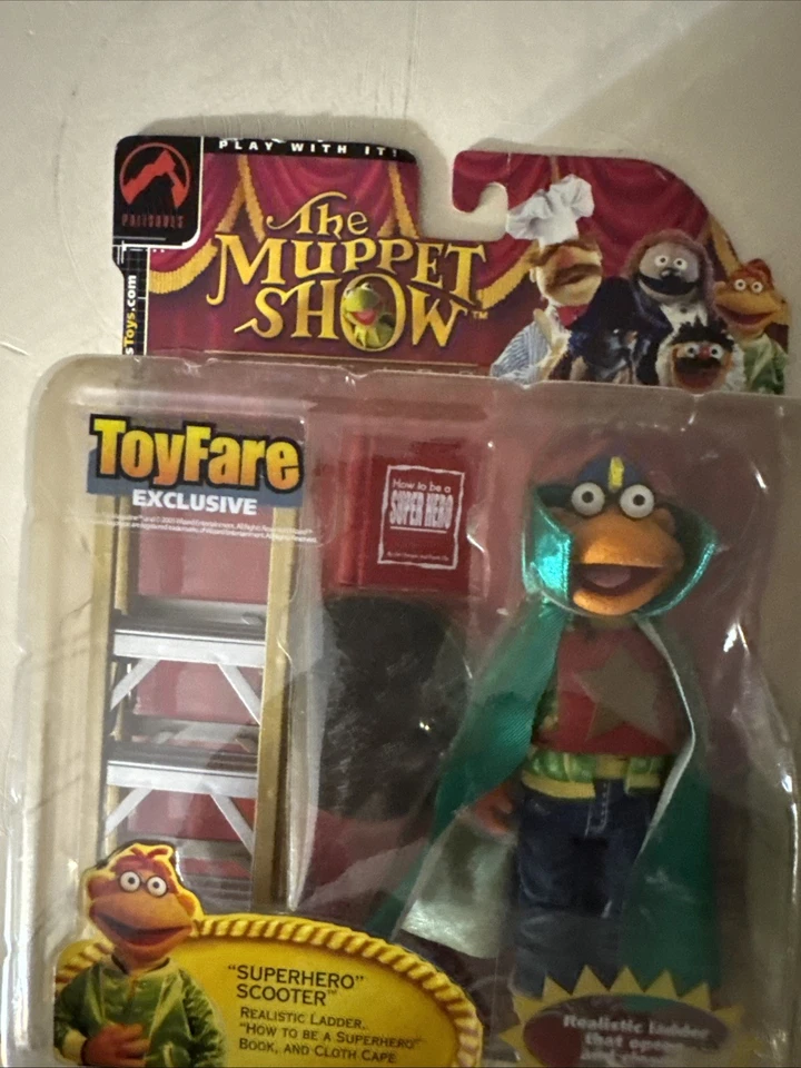 2002 Palisades The Muppet Show Superhero Scooter Toyfare Figure