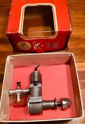 Vintage “K” Mills 1.5cc Diesel, model aeroplane, airplane engine. NIB* - Image 1 of 4