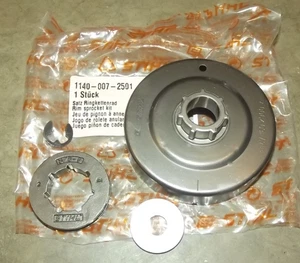 Kit pignone cerchio STIHL OEM 3/8" 8T 1140-007-2501 st13 - Foto 1 di 1