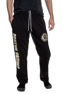 Boston Bruins Men’s Size XXL Premium Fleece Sweatpants Black - Picture 1 of 13