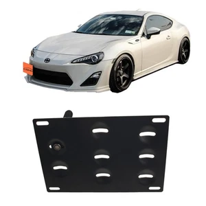 Racing JDM Car No Drill Tow Eye Front Bumper Tow Hole Hook License Plate Moun... - Picture 1 of 5