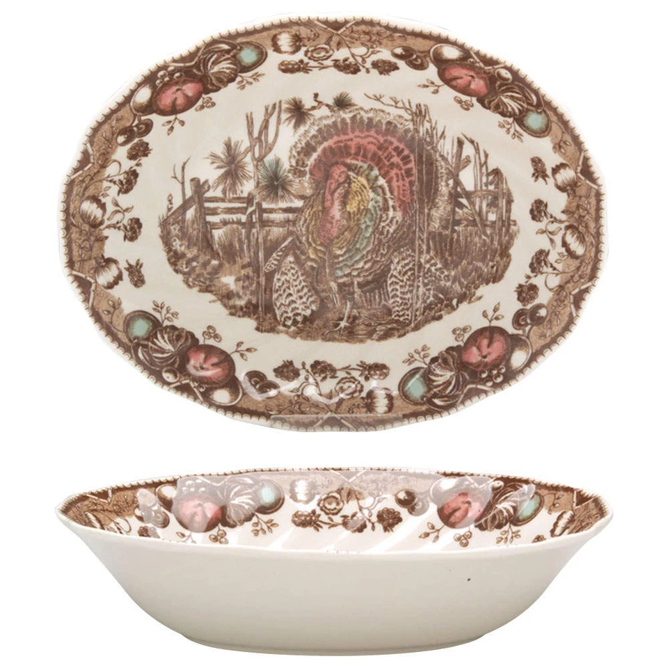 Cuenco de verduras ovalado Johnson Brothers His Majesty 3950392 Foto 1 de 1