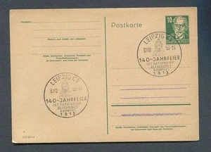 Alemania - RDA: Mejor papelería de 1953 - Elegante cancelación Leipzig C 1 - CTO - Imagen 1 de 1