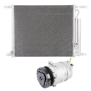 OEM AC Compressor w/ A/C Condenser Drier For Chevy Aveo Pontiac G3 2009-2011 - Picture 1 of 3