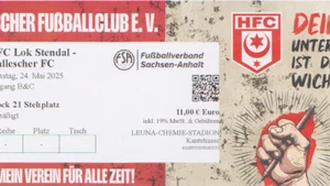 1 Ticket 24.5.2025 Pokalfinale 1.FC Lok Stendal Hallescher FC HFC Eintrittskarte - Bild 1 von 17