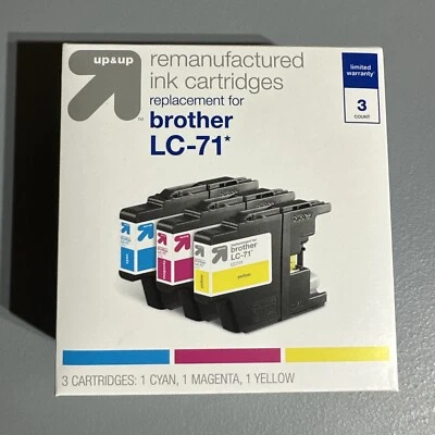 Brother LC-71 Color CMY By UP & UP Ink Cartridge Replacement Y4 - Image 1 of 4