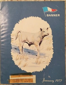 Vintage Charolais Banner Magazine January 1977 Industry News - Imagen 1 de 2