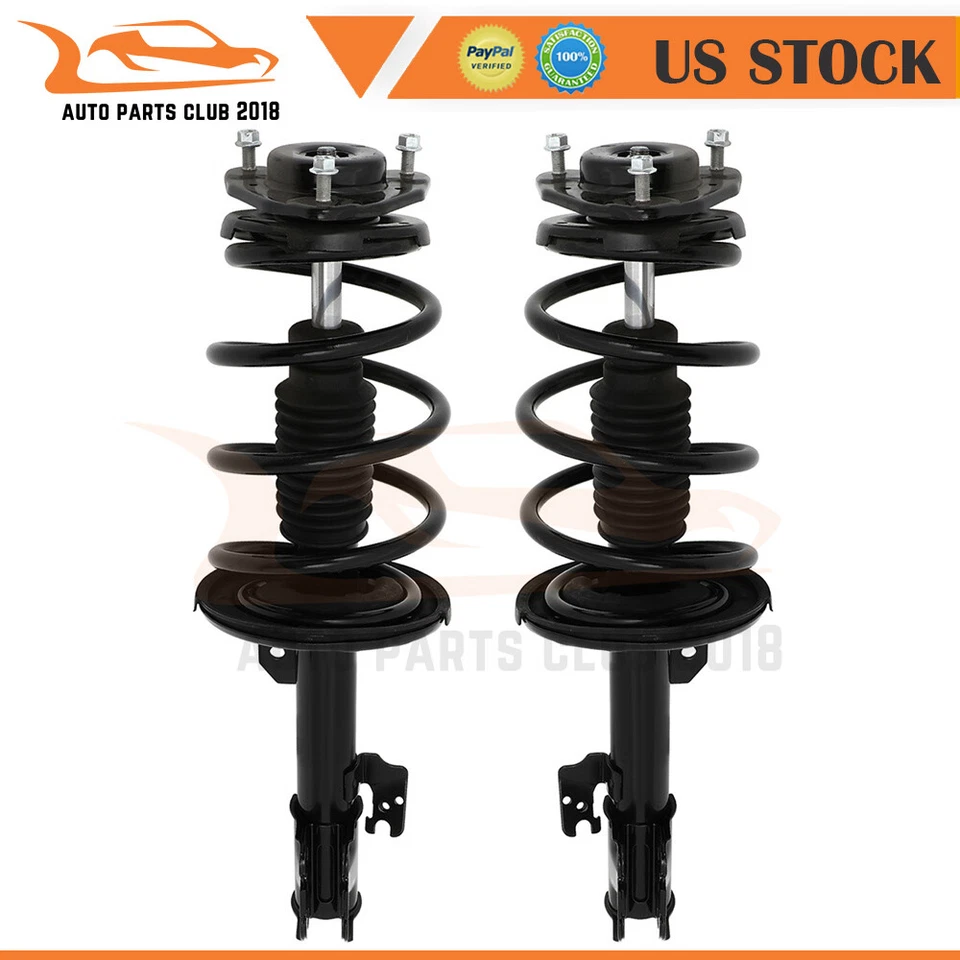 2 Pcs Front Complete Struts Shocks Spring & Mounts Fits 2011-2014 Toyota Sienna - Imagem 1 de 4