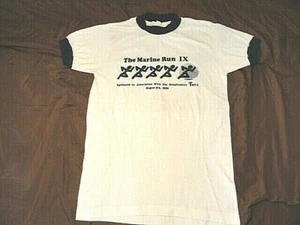 1986 Vintage Runners Tee Shirt,The Marine Run IX Binghamton, NY YMCA Made in USA - Picture 1 of 7
