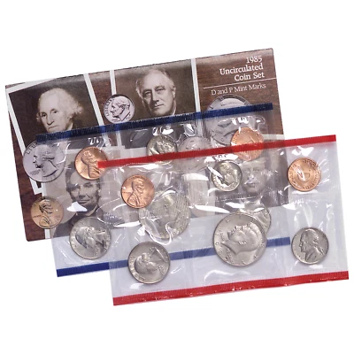 1985 Mint Set 10 Coins - Image 1 of 4