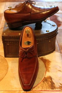 Berluti - Grembiule davanti pelle marrone derby - UK 8,5 - Foto 1 di 9
