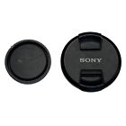 Sony 77MM Front Lens Cover Cap Rear Cap Genuine Sony