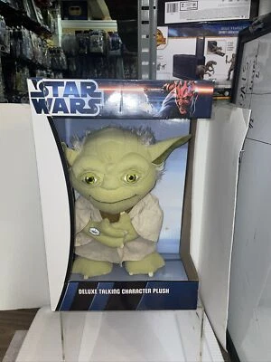 NEW Star Wars Deluxe Talking Character Plush, “Yoda” 15" tall - Image 1 of 3