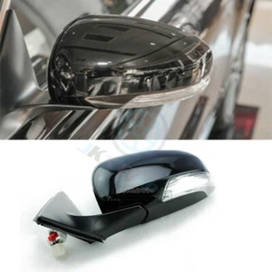 LEFT Driver Black 9 Wire Rearview Mirror KIT p For Toyota Reiz / Mark X 2010-17 - Foto 1 di 7