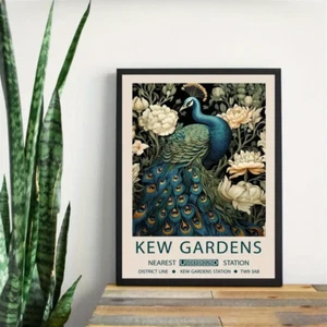 William Morris Kew Garden Peackock Canvas Art P8 - Picture 1 of 11