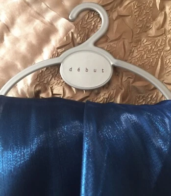 Estola/chal/envoltura con volantes de organza azul marino debut de Debenhams, nueva con etiquetas Foto 1 de 4