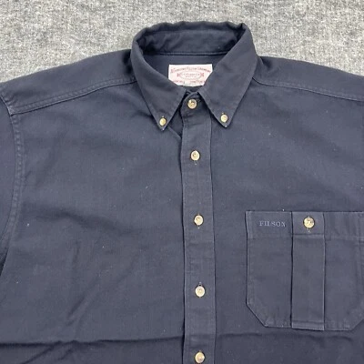 Filson Shirt Mens Large Blue Button Up Long Sleeve Casual - Image 1 of 4