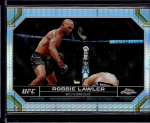 2024 Topps Chrome UFC ROBBIE LAWLER Prism Refractor #165 - Picture 1 of 2