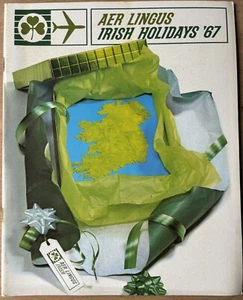 Vintage AER LINGUS Irish Holidays TRAVEL BROCHURE 1967 Ireland 60’s BY AIR COACH - Picture 1 of 5