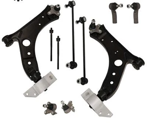 Front Lower Control Arms & Ball Joints For Audi A3 VW Jetta Golf Eos GTI 10PCS - Picture 1 of 12