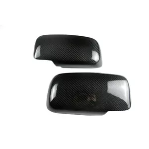 2X Carbon Fiber Tape-on Mirror Covers for MItsubish Lancer EVO 7 8 9 2001-2007 - Foto 1 di 5
