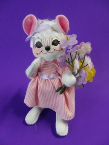 Muñeca Annalee Easter Mouse 2019 6 pulgadas "Primavera Niña Ratón" # 211319 Nuevo - Imagen 1 de 7