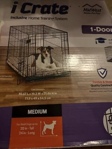 i Crate Midwest 1-door Medium Cage pet cage dog cage - Picture 1 of 2