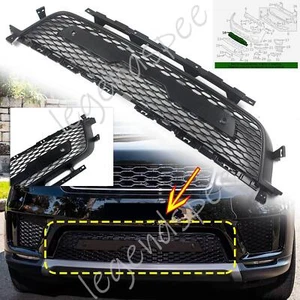 Black Front Bumper Lower Air Inlet Grille For 18-20 Land Rover Range Rover Sport - Picture 1 of 15