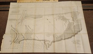 1894 MAP OF ALLOUEZ BAY WISCONSIN 27.50 x 40.50! - Picture 1 of 2