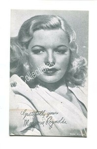 MARJORIE REYNOLDS-ARCADE CARD-1950 VG