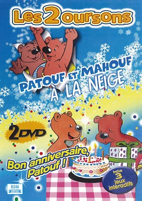 2 DVD Les 2 Oursons : Patouf et Mahouf à la neige - Bon anniversaire, Patouf ! - Photo 1/2