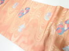7022418: Japanese Kimono / Vintage Nagoya Obi / Woven Stream & Mandarin Duck