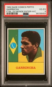 1964 GARRINCHA SAGE COMICS PEPITO FOOTBALLEURS DU MONDE ENTIER (PSA 4) * POP 1 * - Picture 1 of 2