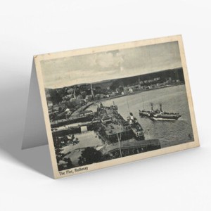 GREETING CARD - Vintage Scotland - The Pier, Rothesay