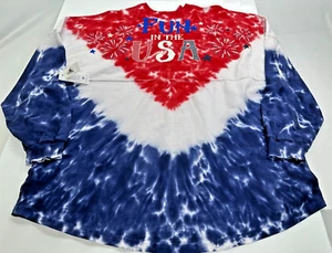 Walt Disney World EPCOT American Pavilion Spirit Jersey Adult M Red White Blue - Picture 1 of 4