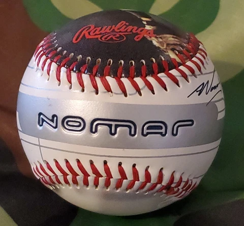 NOMAR GARCIAPARRA #5 BOSTON RED SOX STAMPED ON SIGNATURE RARE MLB BASEBALL ⚾️ Cover