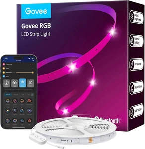 Govee LED Strip Lights, Bluetooth RGB, App Control, 64 Scenes, Best for Homes - Picture 1 of 18