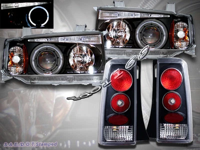FAROS PROYECTORES SCION XB 2004-2006 HALO LED NEGRO + LUCES TRASERAS NEGRO Foto 1 de 4