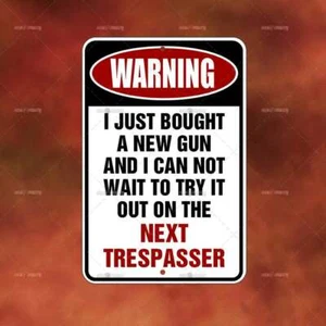 Just Bought new Gun Metal Sign home room wall art gift outdoor decor funny P425 - Picture 1 of 1