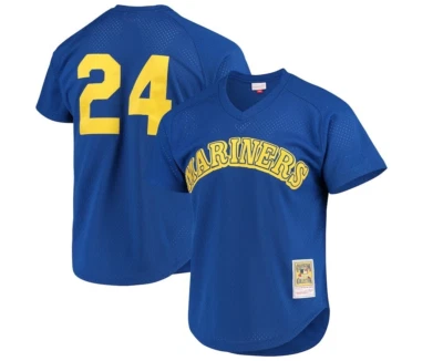 Mitchell & Ness Seattle Mariners #24 Baseball Jersey New Mens Big & Tall $120 - Image 1 of 2