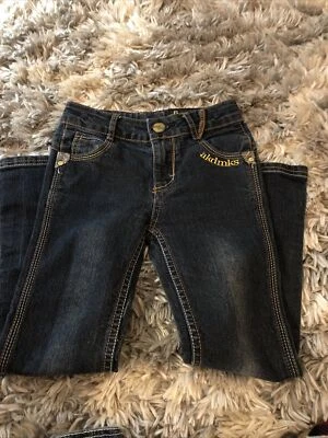 Pantalones de mezclilla para niñas talla 6 Foto 1 de 3