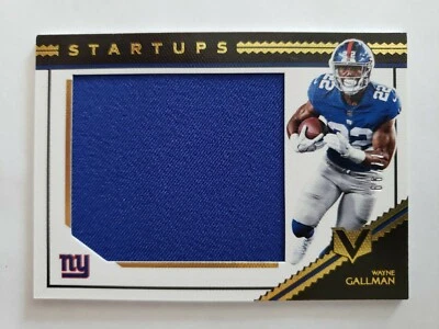 WAYNE GALLMAN 2018 PANINI VERTEX STARTUPS JUMBO JERSEY#'D 77/99 - Image 1 of 3