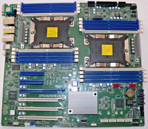 Asrock Rack EP2C621D16-4LP Dual LGA 3647 DDR4 ECC R VGA BMC IPMI Motherboard - Imagen 1 de 12