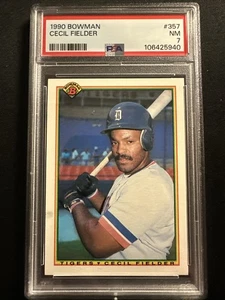 Cecil Fielder 1990 Bowman #357 PSA 7 - Picture 1 of 2