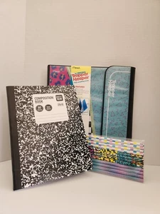 Trapper Keeper, 1-Inch Rings, 80's Retro, Composition Book And Retro Pencil Set - Picture 1 of 10