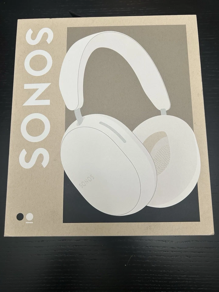 Fones de ouvido supra-auriculares sem fio Sonos Ace cancelamento de ruído branco macio - Imagem 1 de 1