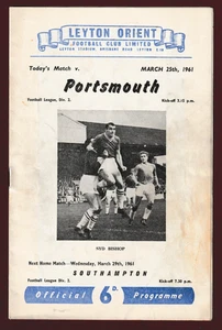 Leyton Orient v Portsmouth 1960/61 Division 2 - Picture 1 of 1