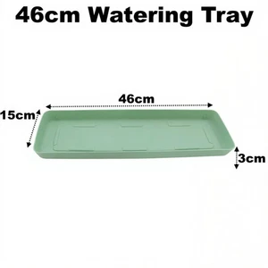 Sage Green 46cm Watering Trays Windowsill Drip Tray Saucer For Plant Pot Seeds - Picture 1 of 4